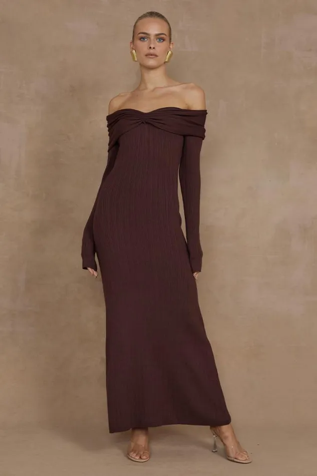 Runaway The Label Midi Shop AIRILIE MIDI DRESS 8211 BROWN