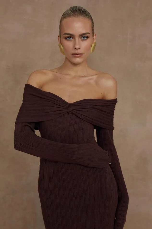 Runaway The Label Midi Shop AIRILIE MIDI DRESS 8211 BROWN