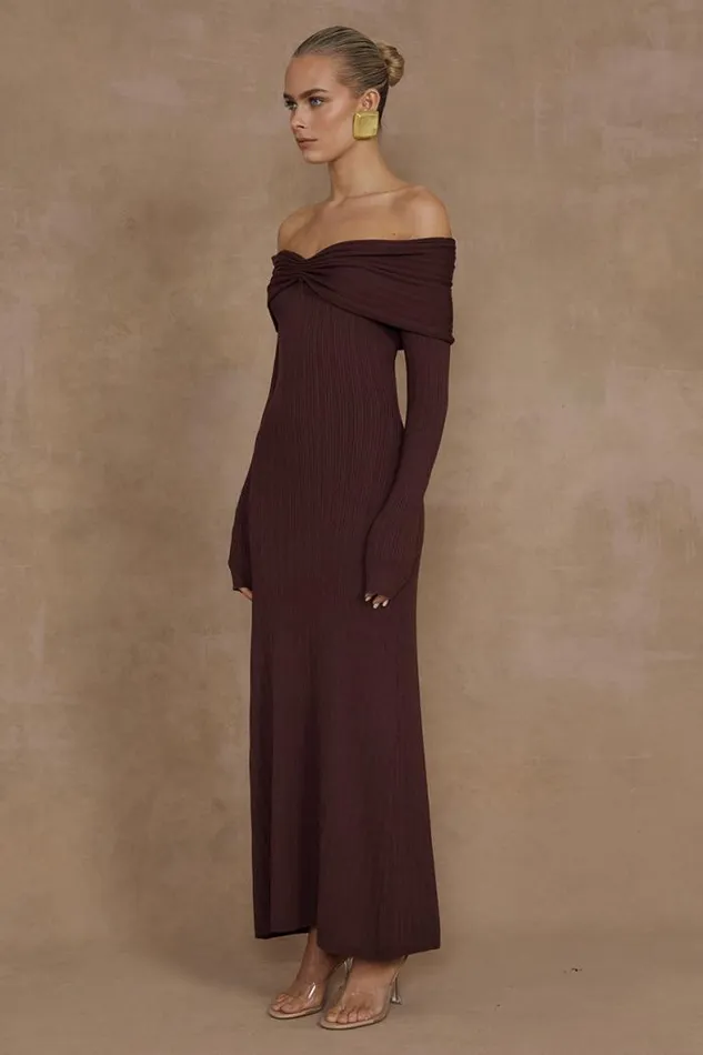 Runaway The Label Midi Shop AIRILIE MIDI DRESS 8211 BROWN