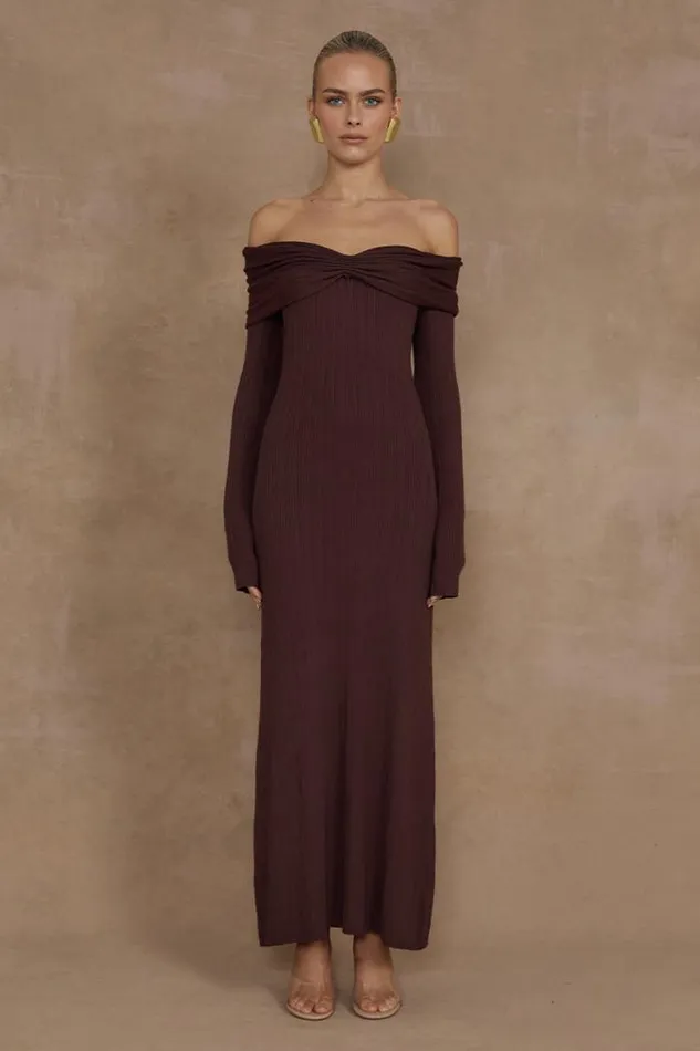 Runaway The Label Midi Shop AIRILIE MIDI DRESS 8211 BROWN