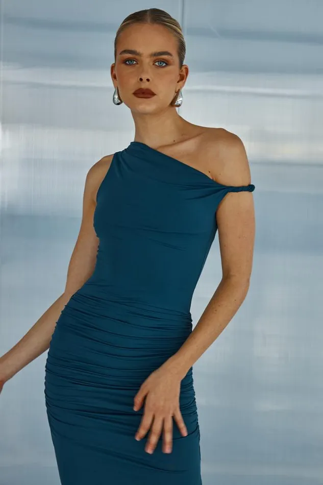 Runaway The Label Midi Shop KARMINA MIDI DRESS 8211 STEEL