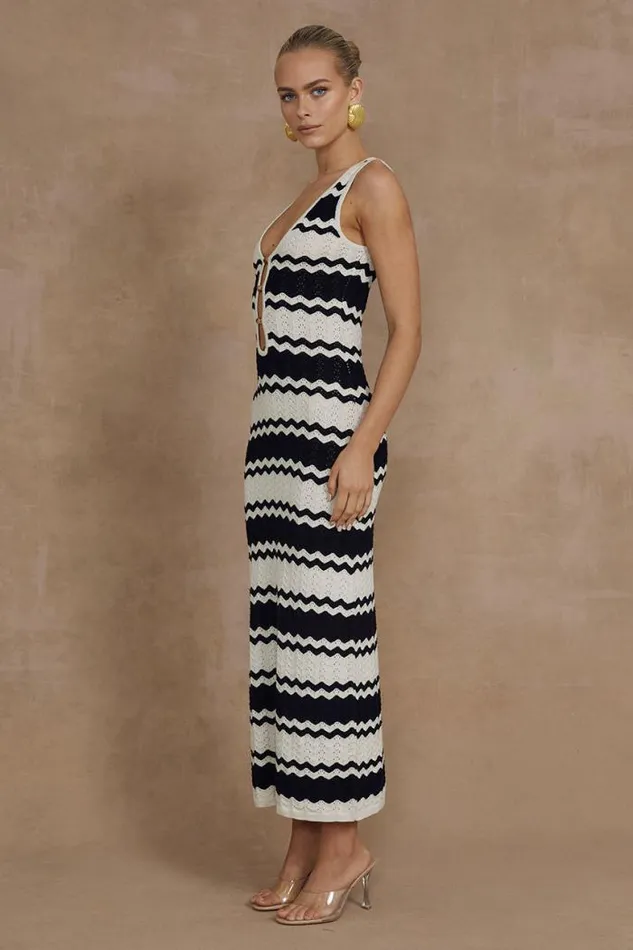 Runaway The Label Midi Shop PANAMA MIDI DRESS 8211 BLACKSAND