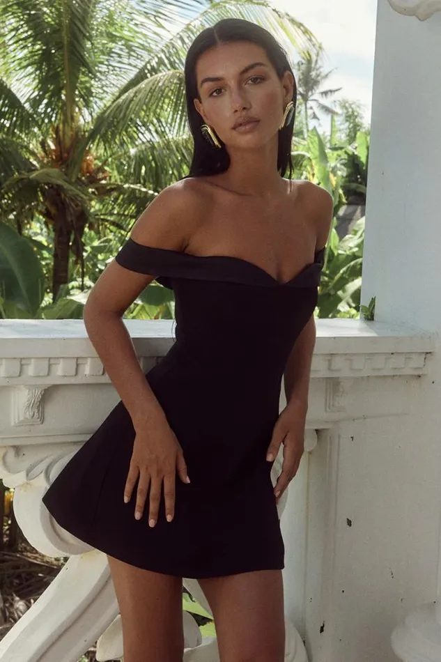 Runaway The Label Mini Shop EBONY MINI DRESS 8211 BLACK