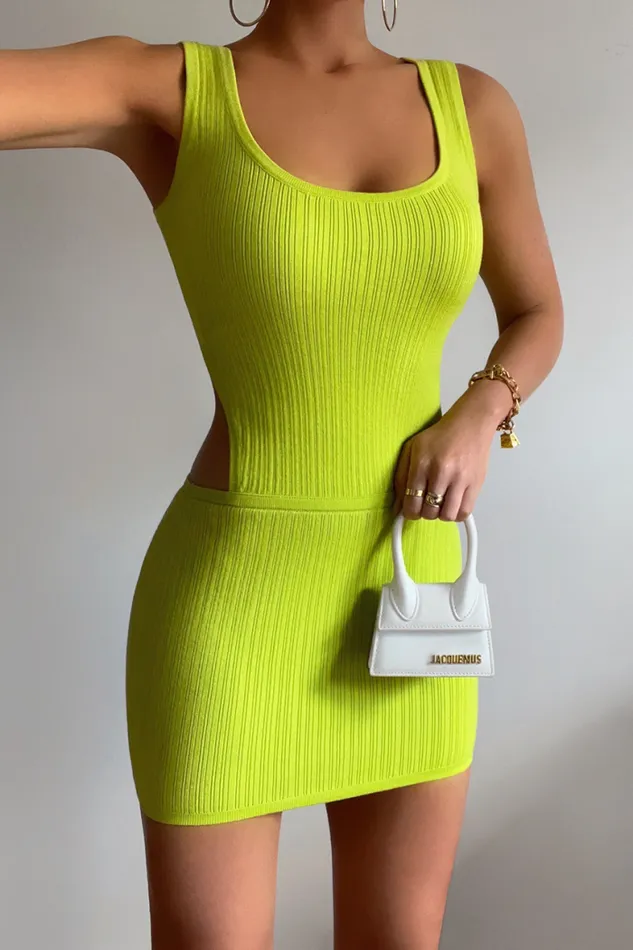 Runaway The Label Mini Shop Micah Mini Dress 8211 Lime