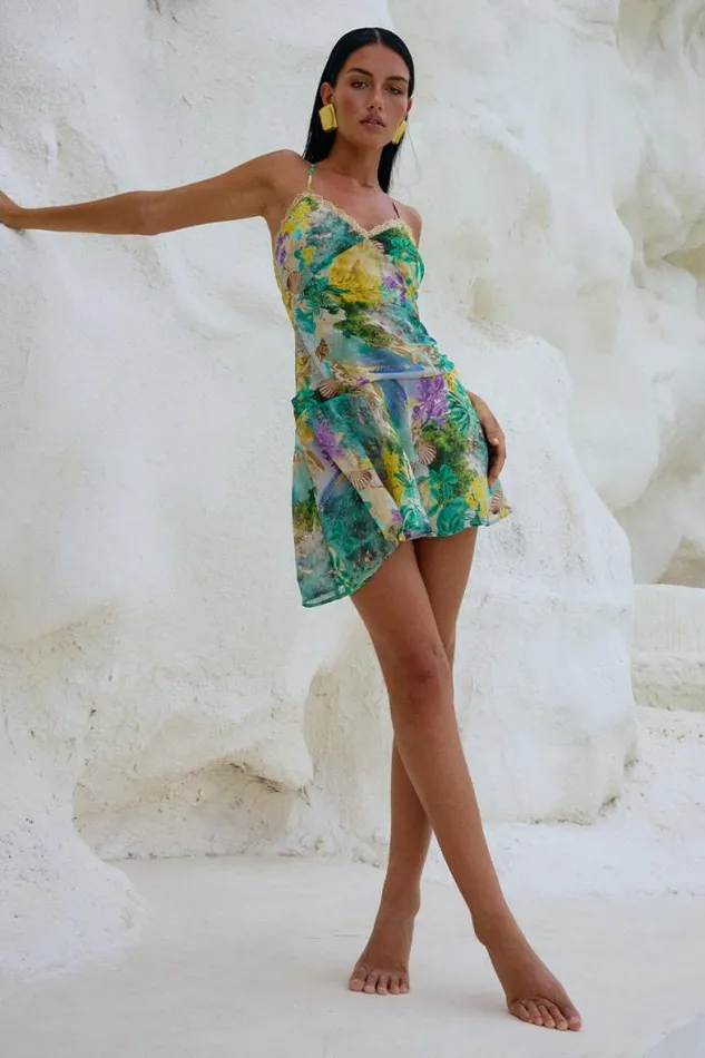Runaway The Label Mini Shop SURREY MINI DRESS 8211 ESME PRINT