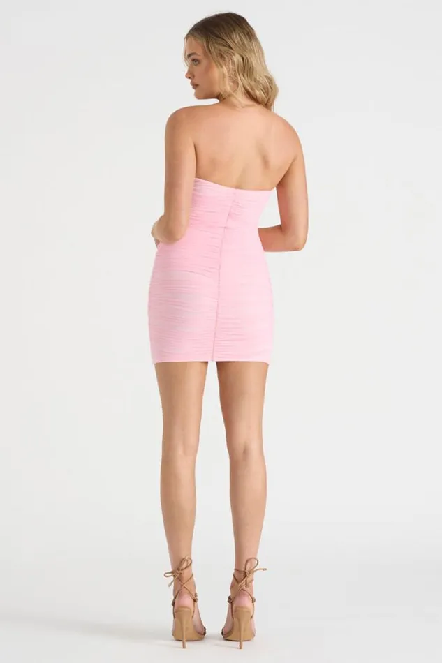 Runaway The Label Mini Shop THE MESH MINI DRESS 8211 PINK