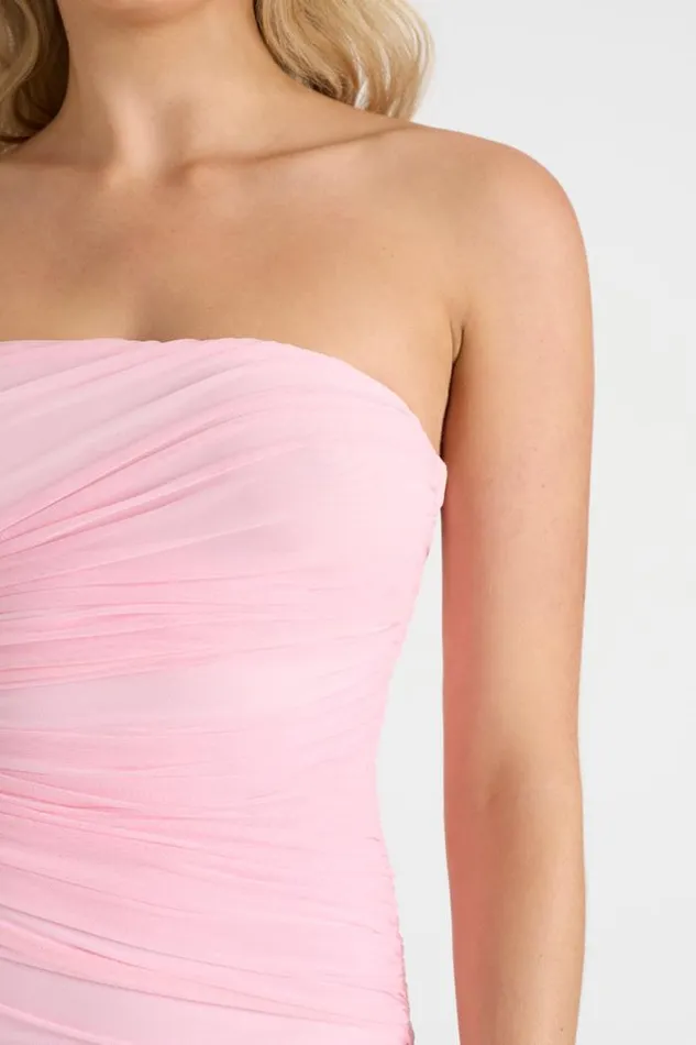 Runaway The Label Mini Shop THE MESH MINI DRESS 8211 PINK
