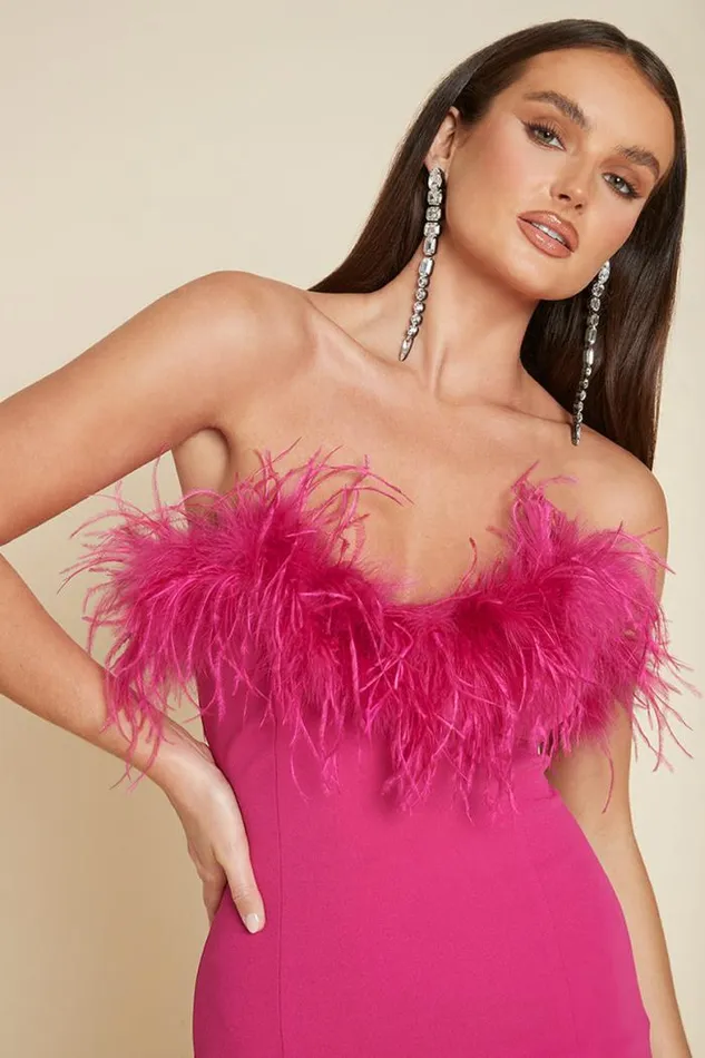 Runaway The Label Mini Shop VALENTINA MINI DRESS 8211 FUCHSIA