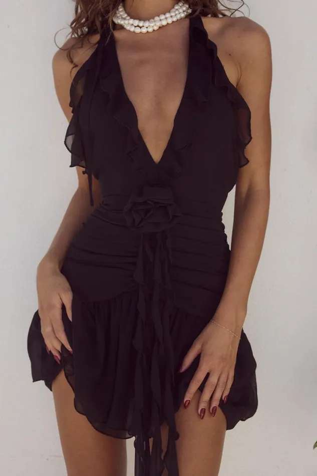 Runaway The Label Mini Shop ZELIE MINI DRESS 8211 BLACK
