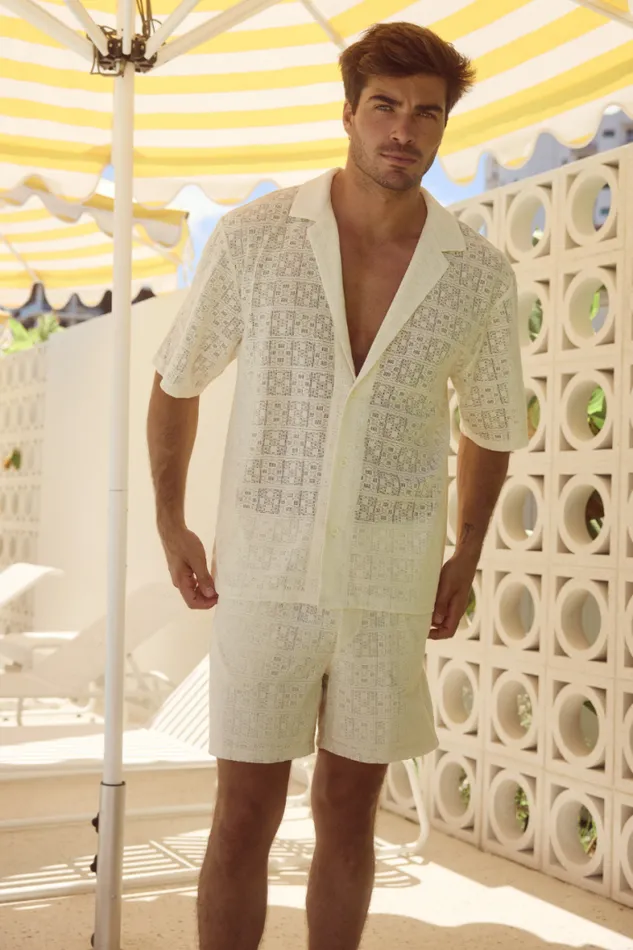 Runaway The Label Sets Menswear MATILO SHIRT 8211 CREAM