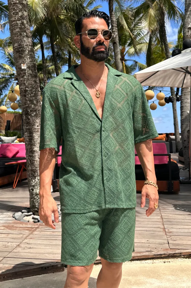 Runaway The Label Sets Menswear TULUM SHIRT 8211 OLIVE