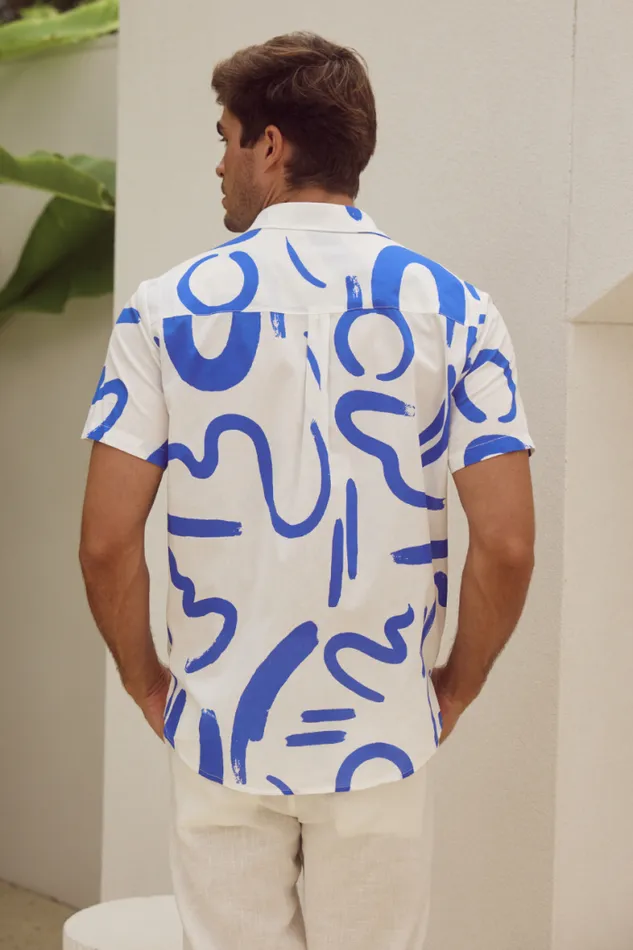 Runaway The Label Sets Menswear YORK SHIRT 8211 WHITEBLUE