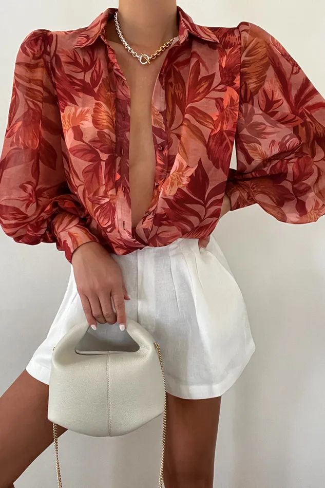 Runaway The Label Shirts and Blouses Shop Fleetwood Blouse 8211 Tropics