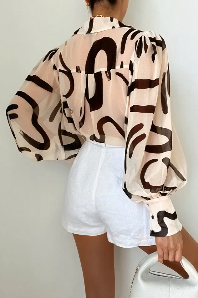 Runaway The Label Shirts and Blouses Shop Fleetwood Blouse 8211 York Sand Runaway The Label Shirts and Blouses Shop Fleetwood Blouse 8211 York Sand