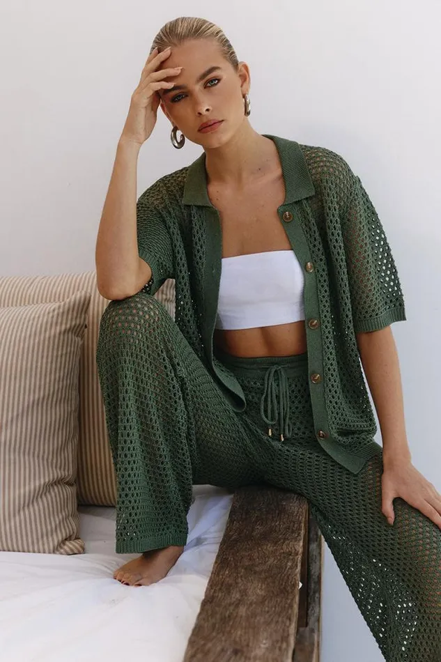 Runaway The Label Shirts and Blouses Shop SMITH TOP 8211 OLIVE