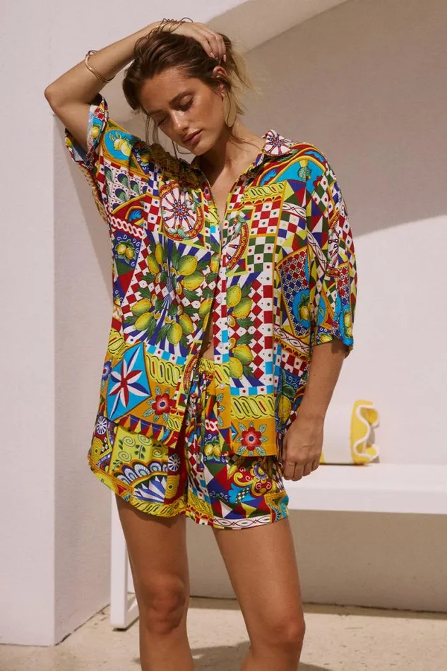 Runaway The Label Shirts and Blouses Shop VENUS SHIRT 8211 PHAEDRA PRINT