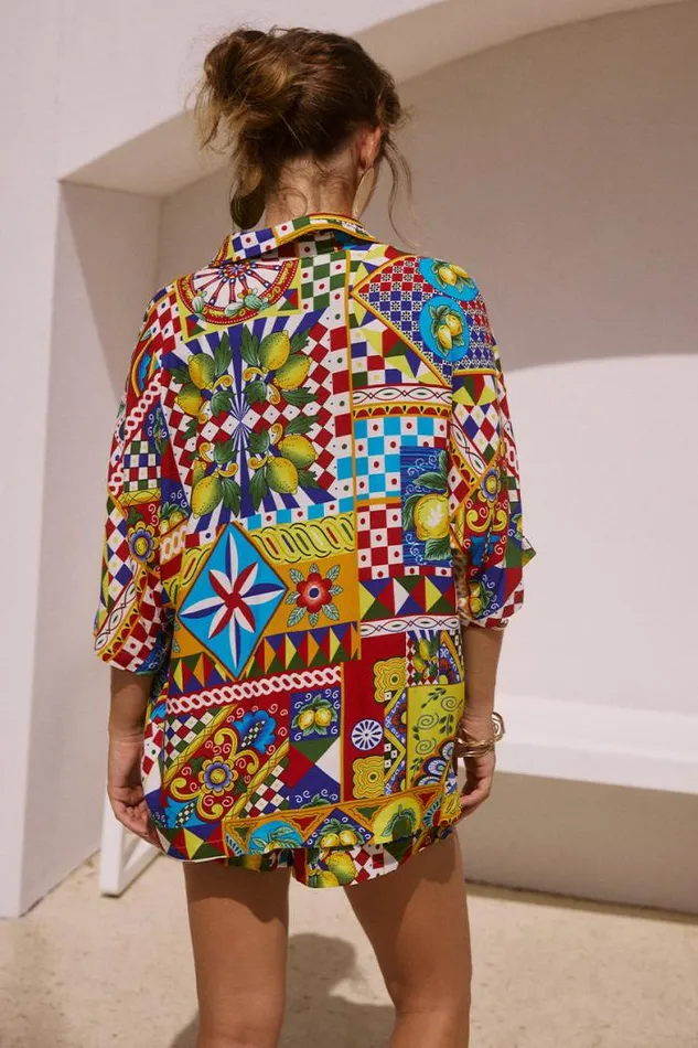 Runaway The Label Shirts and Blouses Shop VENUS SHIRT 8211 PHAEDRA PRINT
