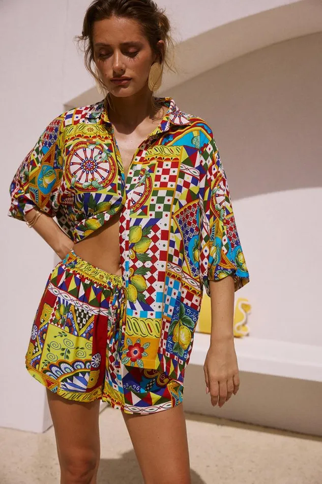 Runaway The Label Shirts and Blouses Shop VENUS SHIRT 8211 PHAEDRA PRINT