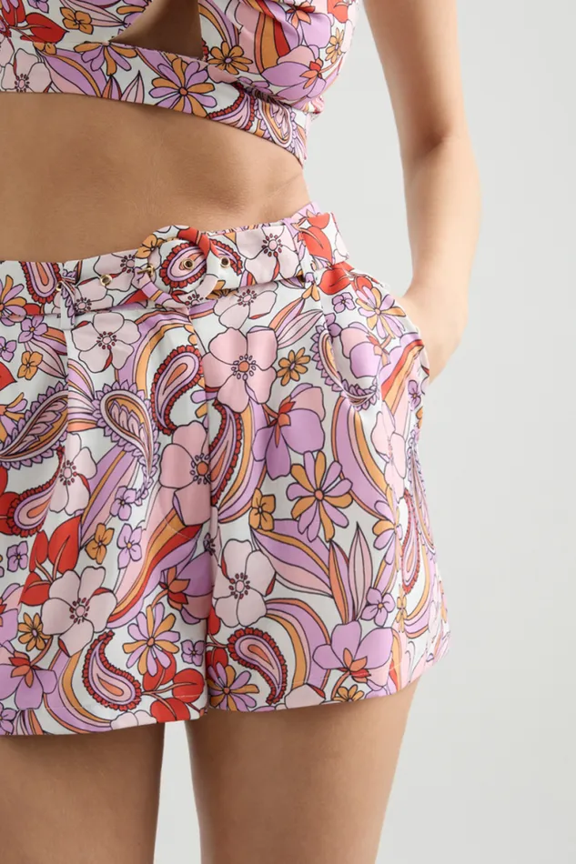 Runaway The Label Shorts Shop Marina Short 8211 Lilac Floral