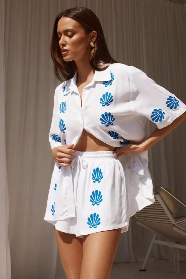 Runaway The Label Shorts Shop SERAPHINA SHORT 8211 WHITEBLUE