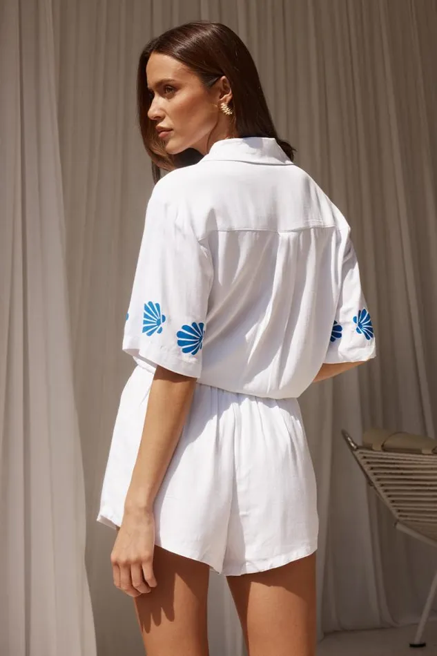Runaway The Label Shorts Shop SERAPHINA SHORT 8211 WHITEBLUE