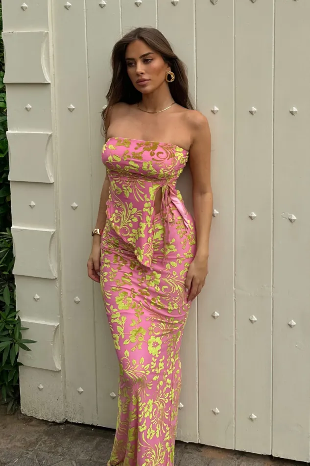Runaway The Label Skirts Shop PAMALO MAXI SKIRT 8211 PINK