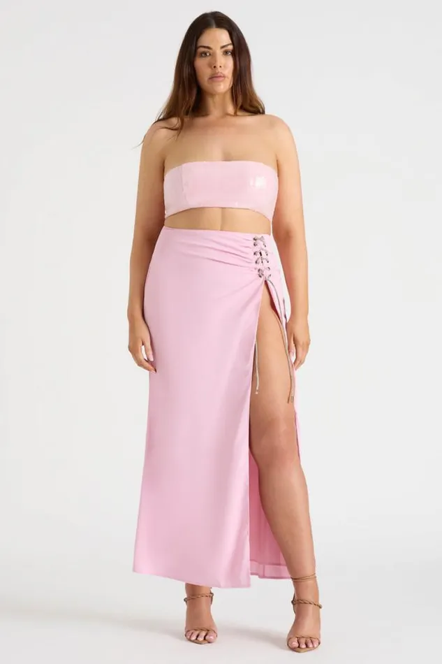 Runaway The Label Skirts Shop THE DRAPED SKIRT 8211 PINK Runaway The Label Skirts Shop THE DRAPED SKIRT 8211 PINK