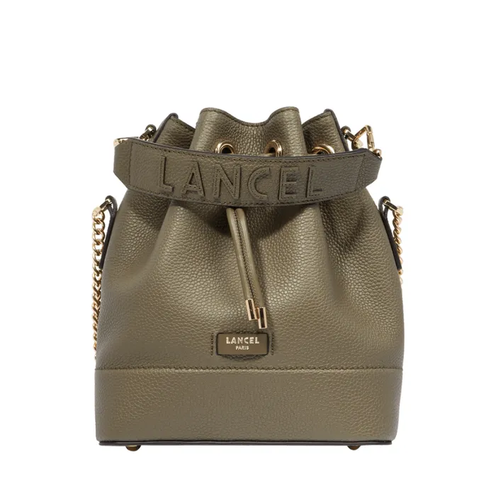 S Bucket Bag Dark Khaki Women Lancel Bucket Bags