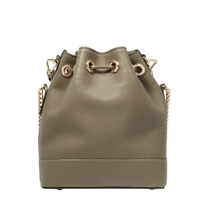 S Bucket Bag Dark Khaki Women Lancel Bucket Bags