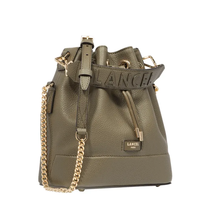 S Bucket Bag Dark Khaki Women Lancel Bucket Bags