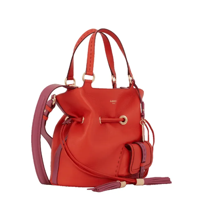 S Bucket Bag Multico Pumpkin Women Lancel Bucket Bags