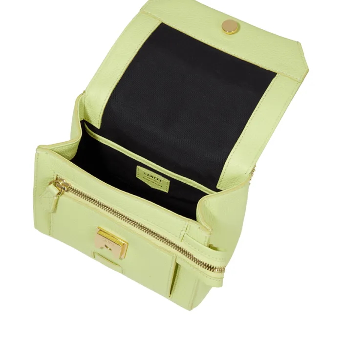 S Flap Bag Lime Women Lancel Shoulder Bags S Flap Bag Lime Women Lancel Shoulder Bags