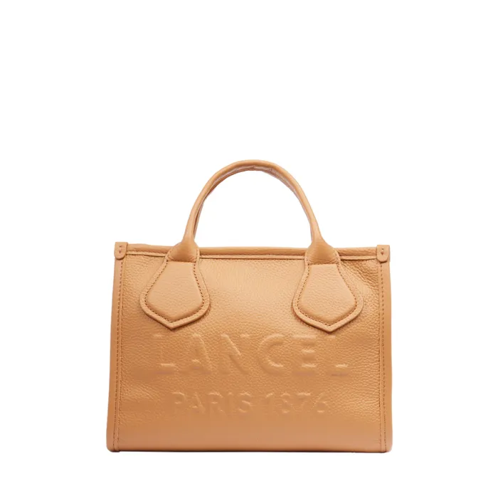 S Zip Tote Camel Women Lancel Tote Bags