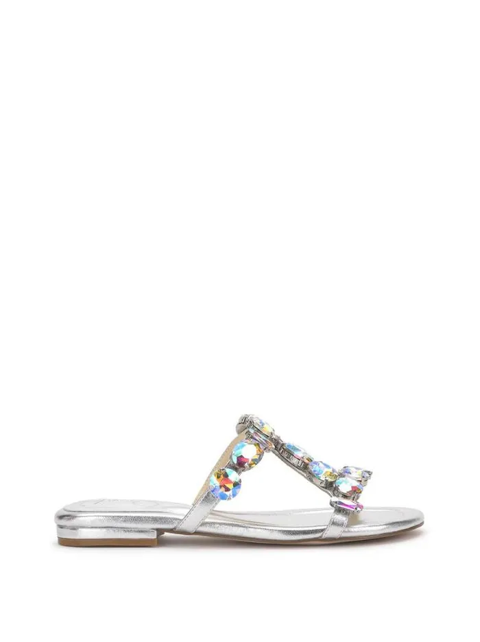 Sandals Shoes Jessica Simpson Avimma Flat Sandal In Silver