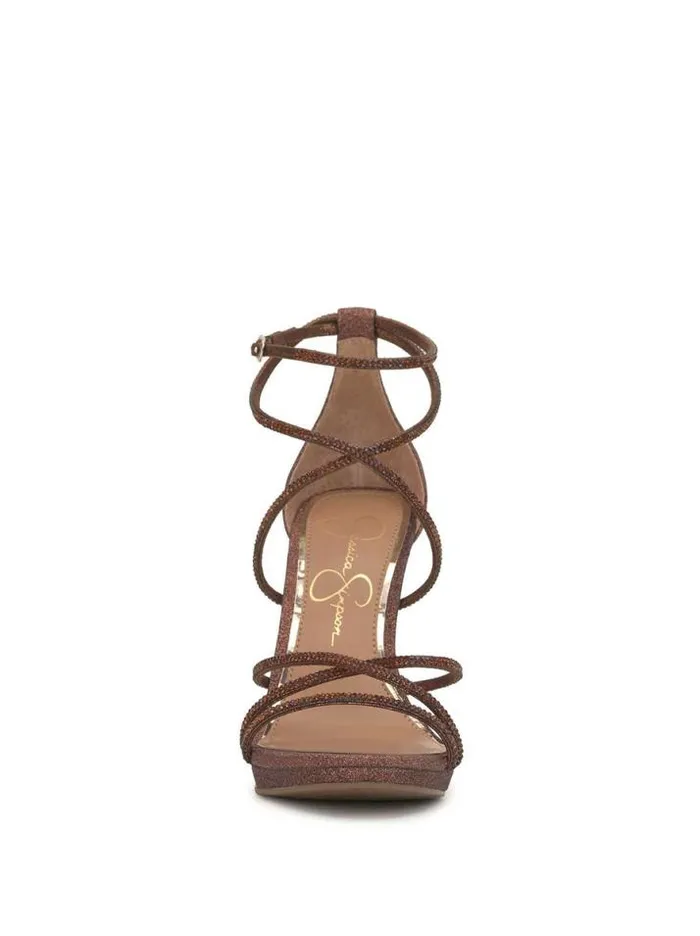 Sandals Shoes Jessica Simpson Jaeya High Heel In Bronze Shimmer