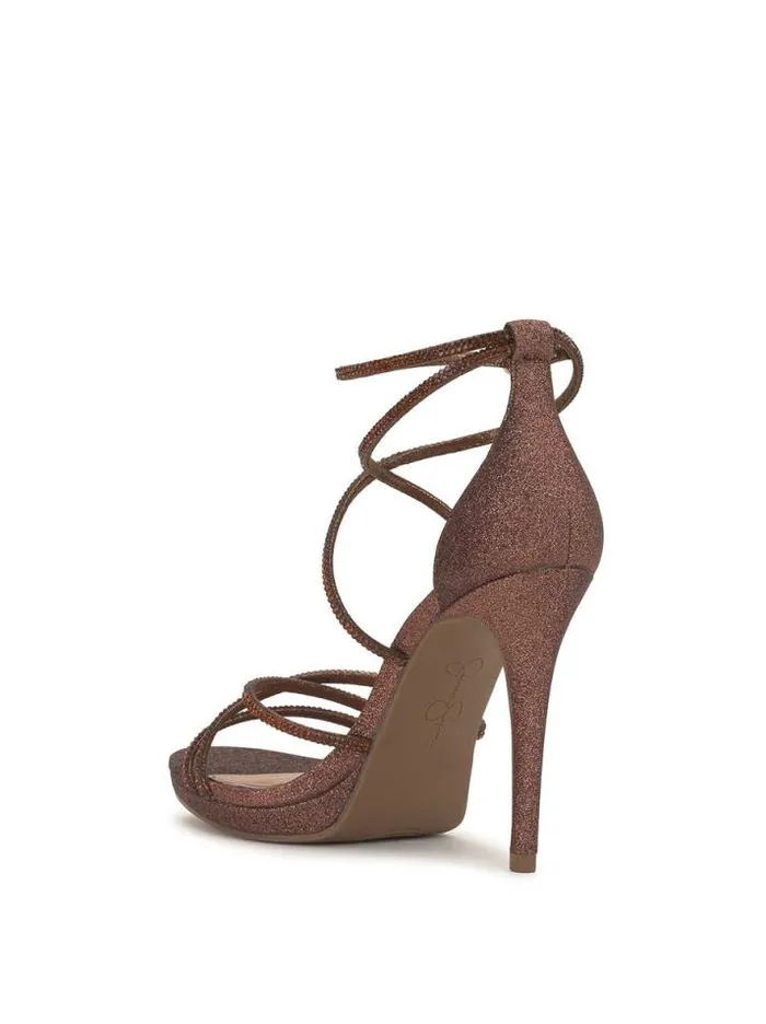 Sandals Shoes Jessica Simpson Jaeya High Heel In Bronze Shimmer