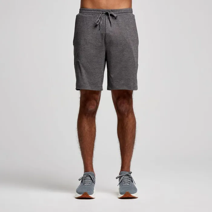 Saucony Bottoms Men Triumph 8034 Short Carbon Heather