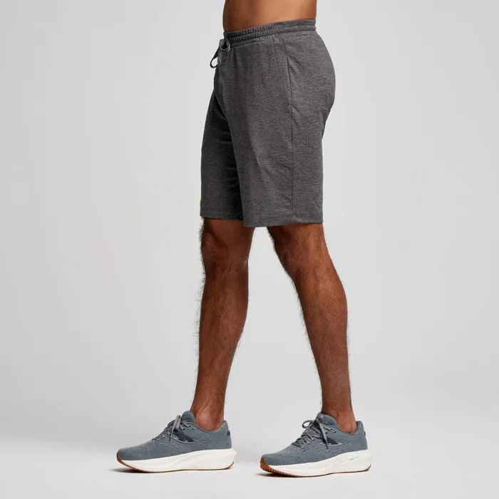 Saucony Bottoms Men Triumph 8034 Short Carbon Heather