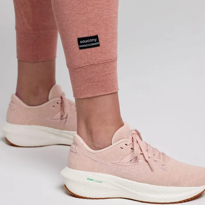 Saucony Bottoms Women Triumph Pant Lotus Heather