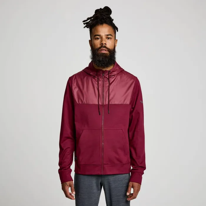 Saucony Jackets Men Solstice Zip Hoody Sundown Heather