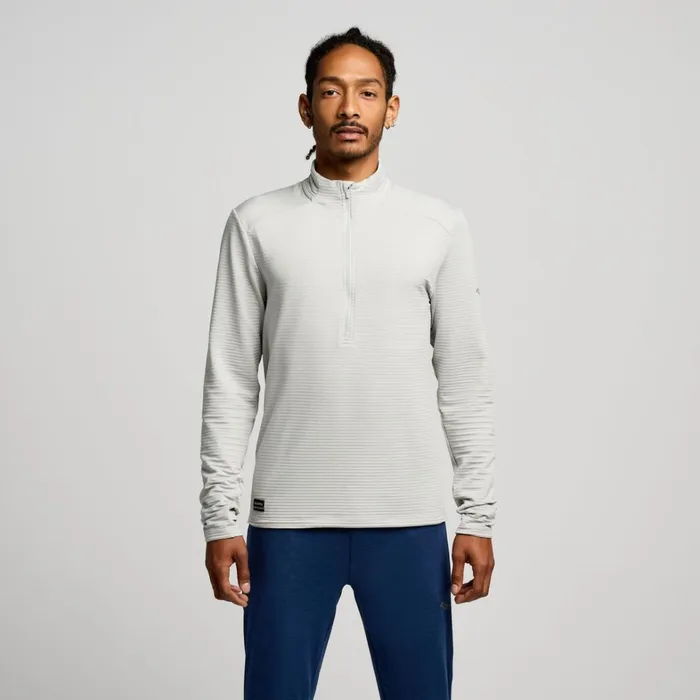 Saucony Jackets Men Triumph 3d 12 Zip Grey Heather