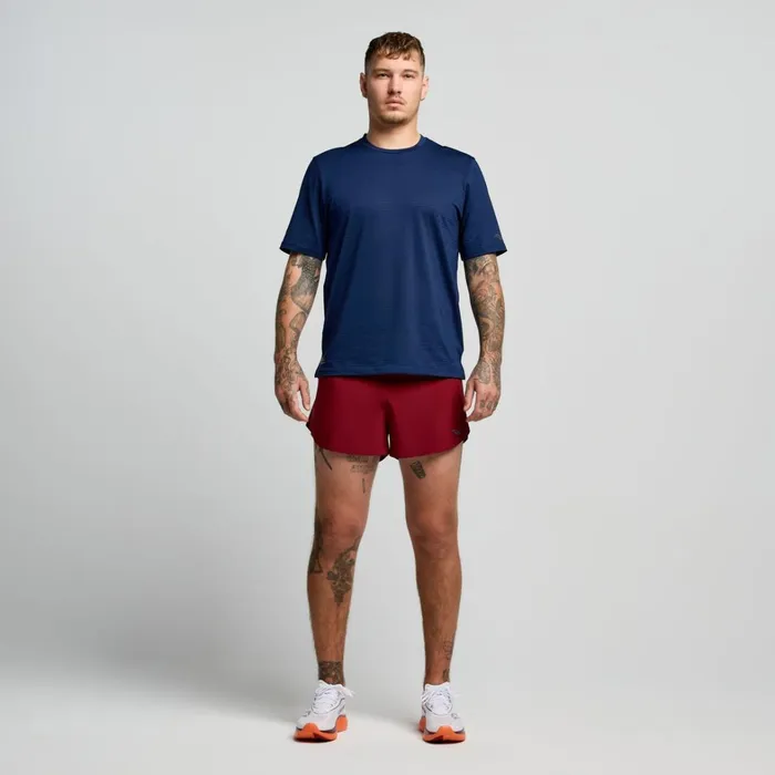 Saucony Tops Men Kinvara Short Sleeve Navy