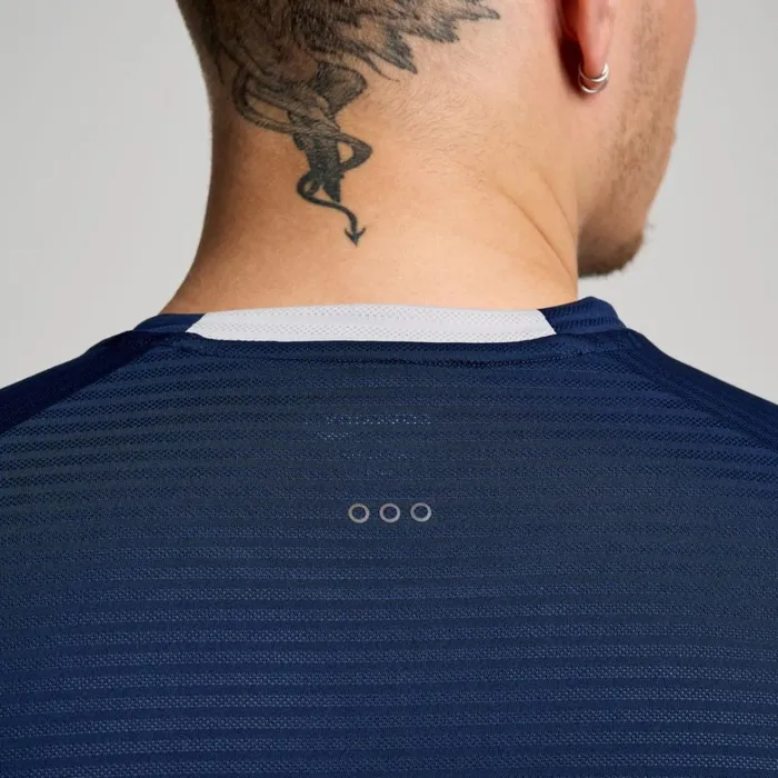 Saucony Tops Men Kinvara Short Sleeve Navy