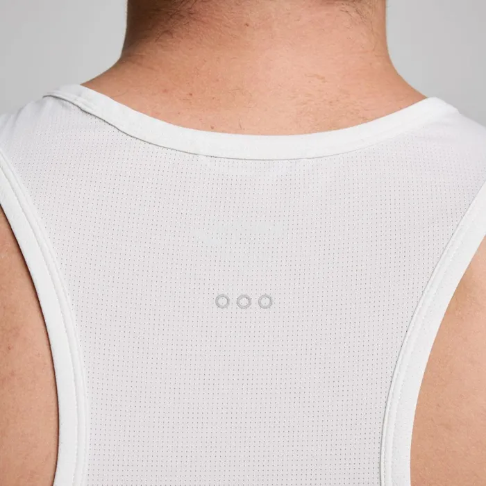 Saucony Tops Men Stopwatch Singlet White