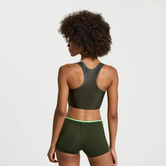 Saucony Tops Women Elite Crop Top Umbra