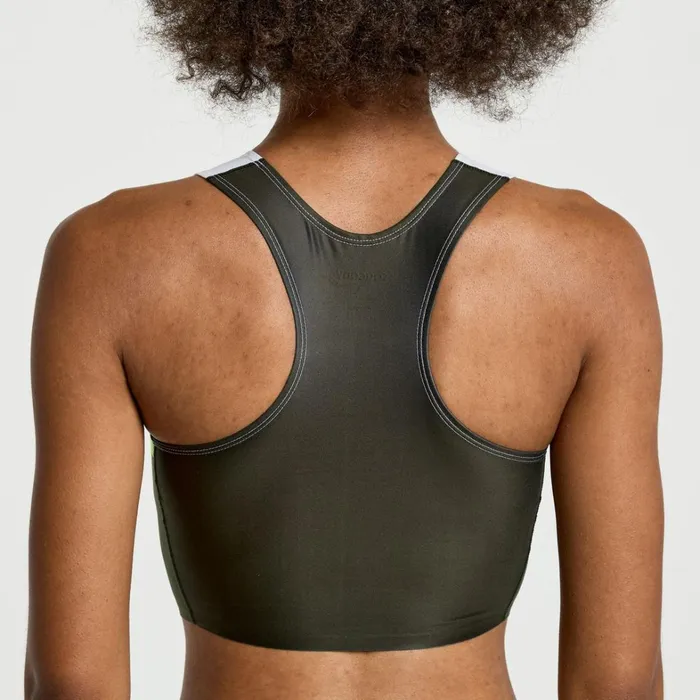 Saucony Tops Women Elite Crop Top Umbra