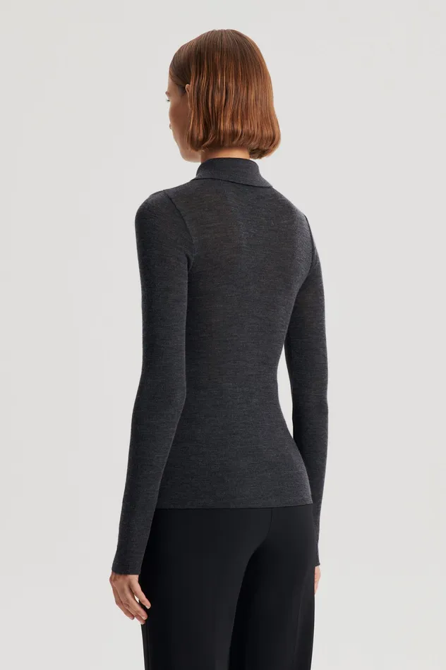 Scanlan Theodore Babywool Women BABYWOOL CARDIGAN CHARCOAL ALL Scanlan Theodore Babywool Women BABYWOOL CARDIGAN CHARCOAL ALL