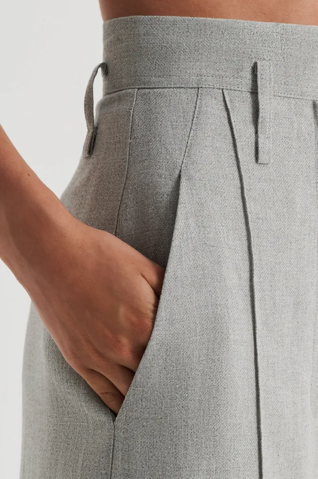 Scanlan Theodore DRAPED TAILORED TROUSER PALEGREY Women Trousers Scanlan Theodore DRAPED TAILORED TROUSER PALEGREY Women Trousers