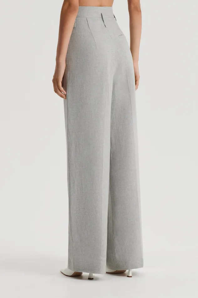 Scanlan Theodore DRAPED TAILORED TROUSER PALEGREY Women Trousers Scanlan Theodore DRAPED TAILORED TROUSER PALEGREY Women Trousers