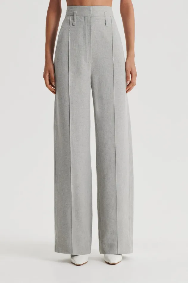 Scanlan Theodore DRAPED TAILORED TROUSER PALEGREY Women Trousers Scanlan Theodore DRAPED TAILORED TROUSER PALEGREY Women Trousers